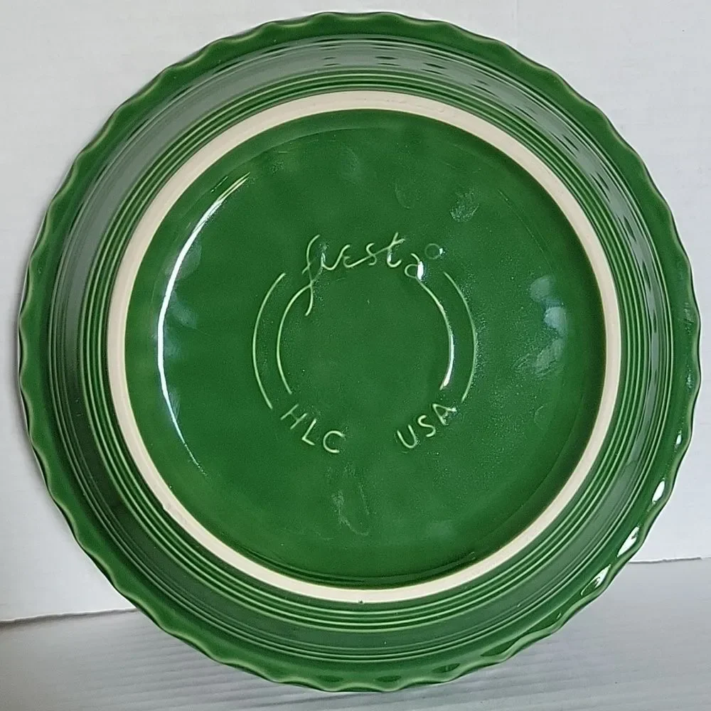 Fiestaware Fiesta Pie Plate Deep Dish Baker Baking Bake Bakeware Cookware Jade